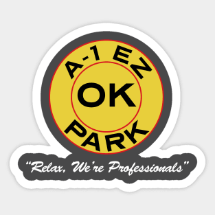 A-1 EZ OK Park - For Dark Colors Sticker